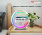 BT 3401 LED Light Wireless Charging Bluetooth Speaker Table Lamp - Image 3