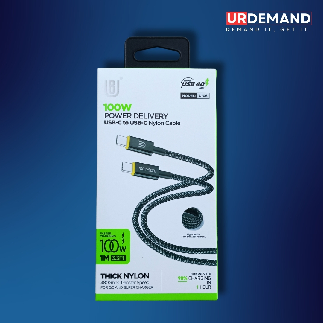 100W USB C to C Nylon Charging Cable 100W USB C to C Nylon Charging Cable